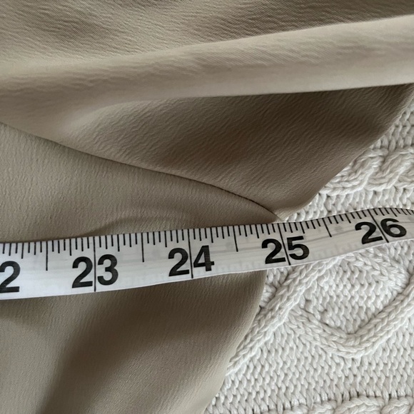 Alfani Rich Champagne Button Down Elegant Blouse with Tie Women’s 2X - Picture 14 of 15